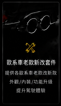 歐系車老款新改套件